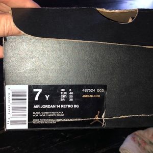 7Y Air Jordan Retros 14